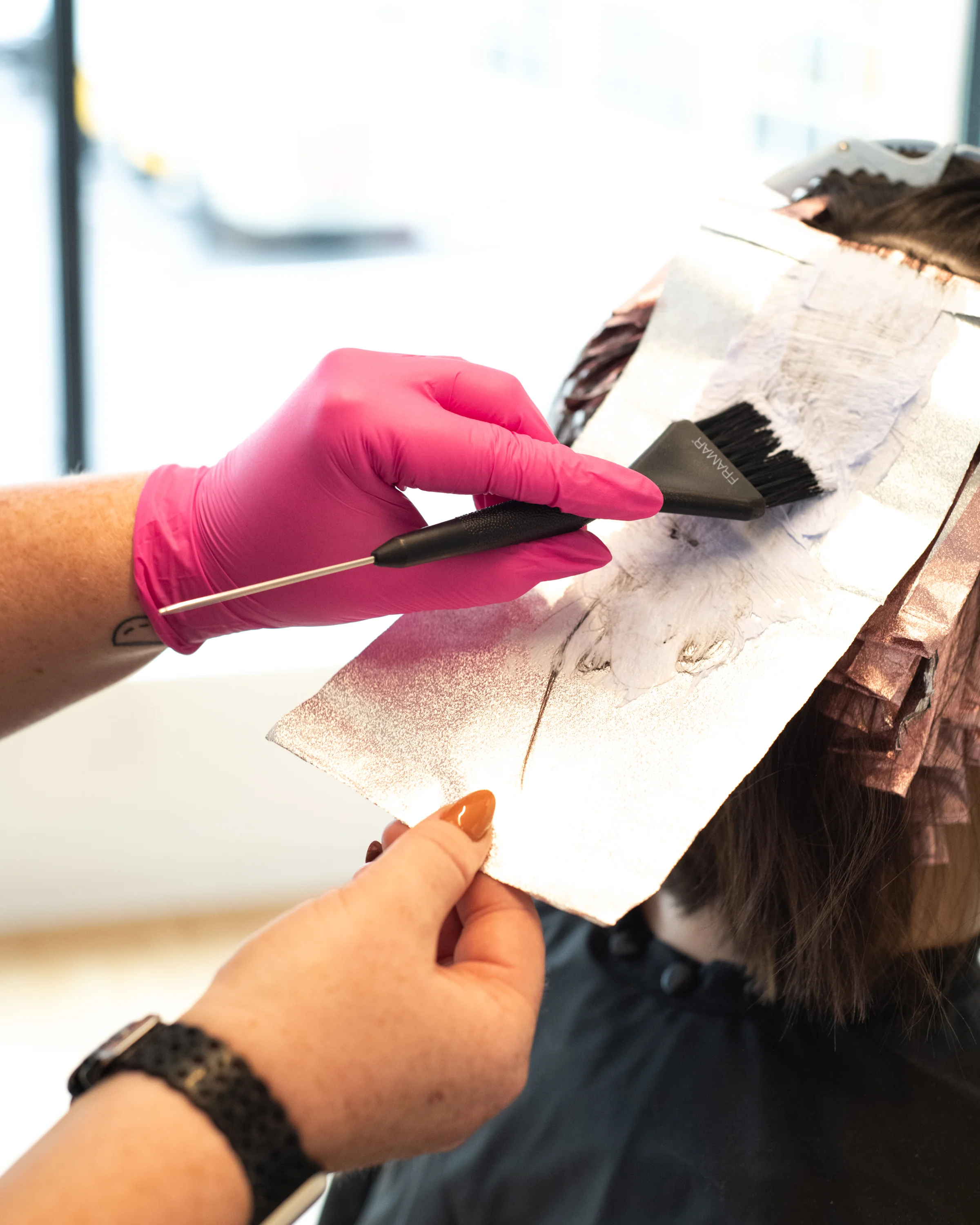 Pink Paws Nitrile Gloves - 100 count - Image 3